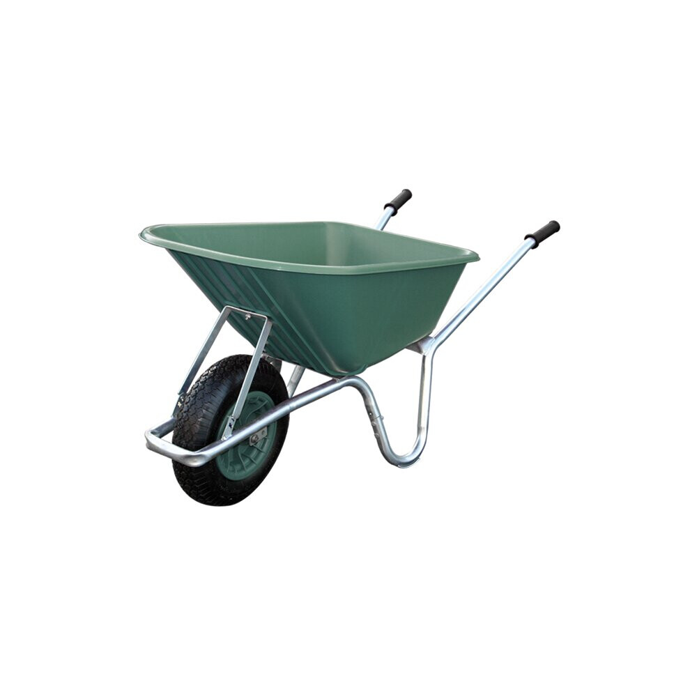 Bristol Tool Company Big Mucker Green Wheelbarrow - 100 Ltr / 120Kg - With Puncture Proof Wheel