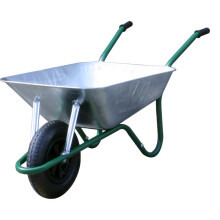 Walsall Easiload Galvanised Wheelbarrow - 85 Ltr / 150kg - Solid Wheel
