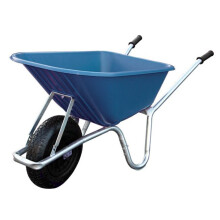 Big Mucker Blue Wheelbarrow - 100 Ltr / 120kg - With Puncture Proof Wheel