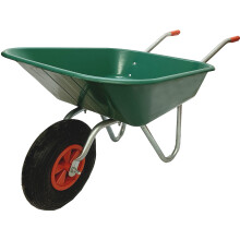 Bristol DIY Garden Light Work Plastic Wheelbarrow - 65 Ltr / 80kg With Pneumatic Wheel