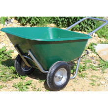 Bristol Tool Company Large Green Wheelbarrow - 175 Ltr / 175kg - Pneumatic