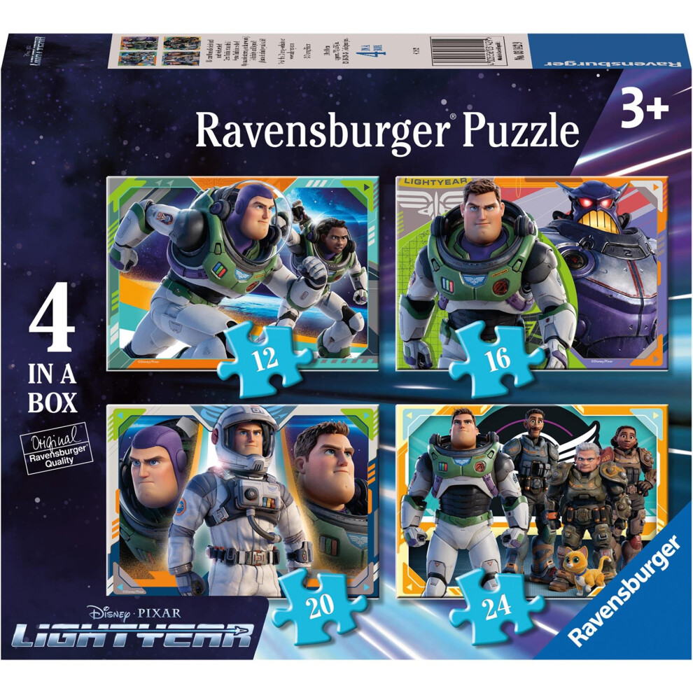 Ravensburger Disney Pixar Lightyear 4 in a Box Jigsaw Puzzles