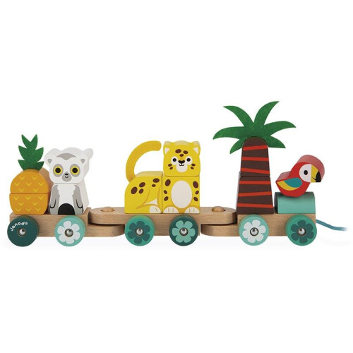 Janod Trem Tropical Para Puxar Tropik 2