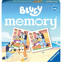 Ravensburger Bluey Mini Memory - Matching Picture Snap Pairs Game for Kids Age 3 Years and Up