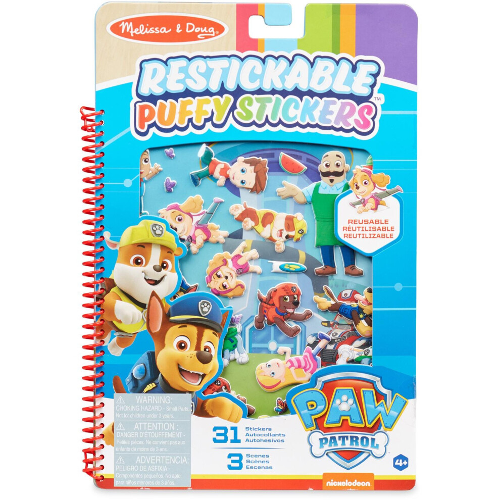 Melissa & Doug Paw Patrol Puffy Sticker Pad - Adventure Bay