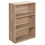 URBN Living (Oak) Wide 6 Tier Book Shelf Bookcase Cabinet Display 2