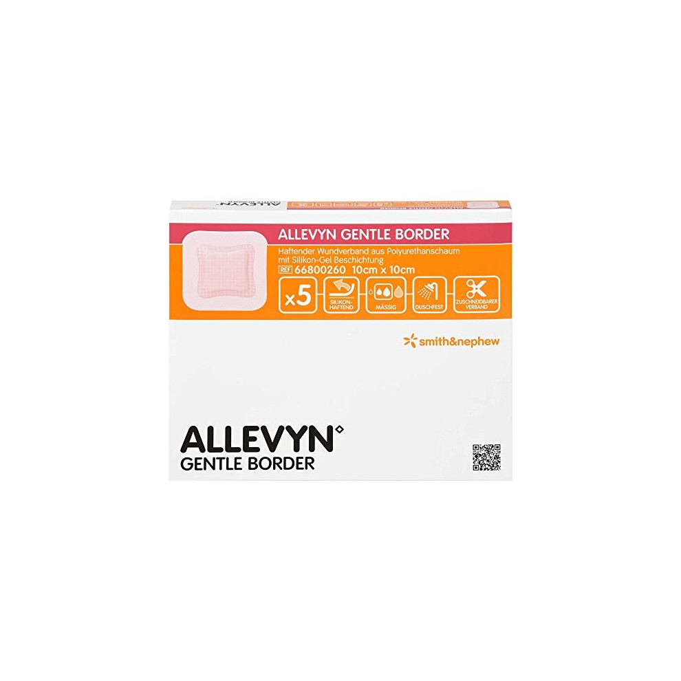 Allevyn Gentle Border Wound Dressing 10 X 10 Cm- Pack Of 5