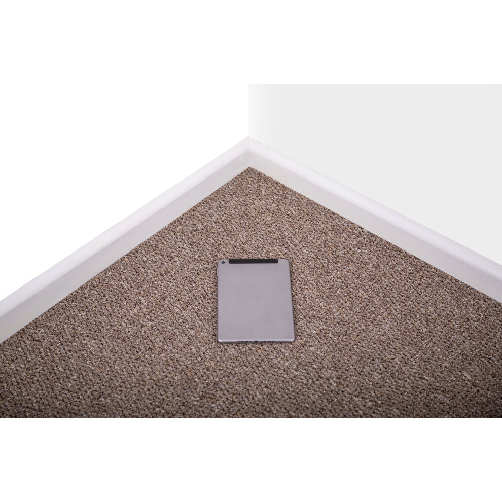 (Sand 9M X 5M Width ) Hard Wearing Berber Loop Carpets 1.2 Tog 4M & 5M Widths 5056524030325