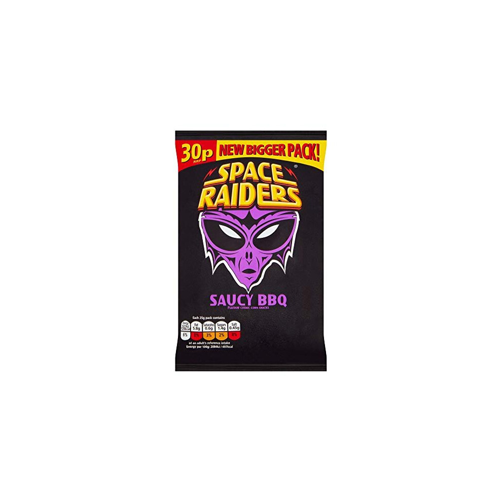 Space Raiders Saucy BBQ (36 x 25g Bags)