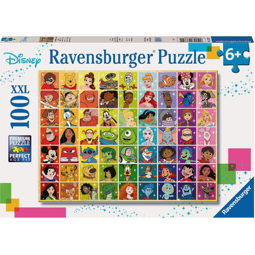 Ravensburger Ravensburger Disney & Pixar Multicharacter Colour Palette XXL Jigsaw Puzzle 100pc