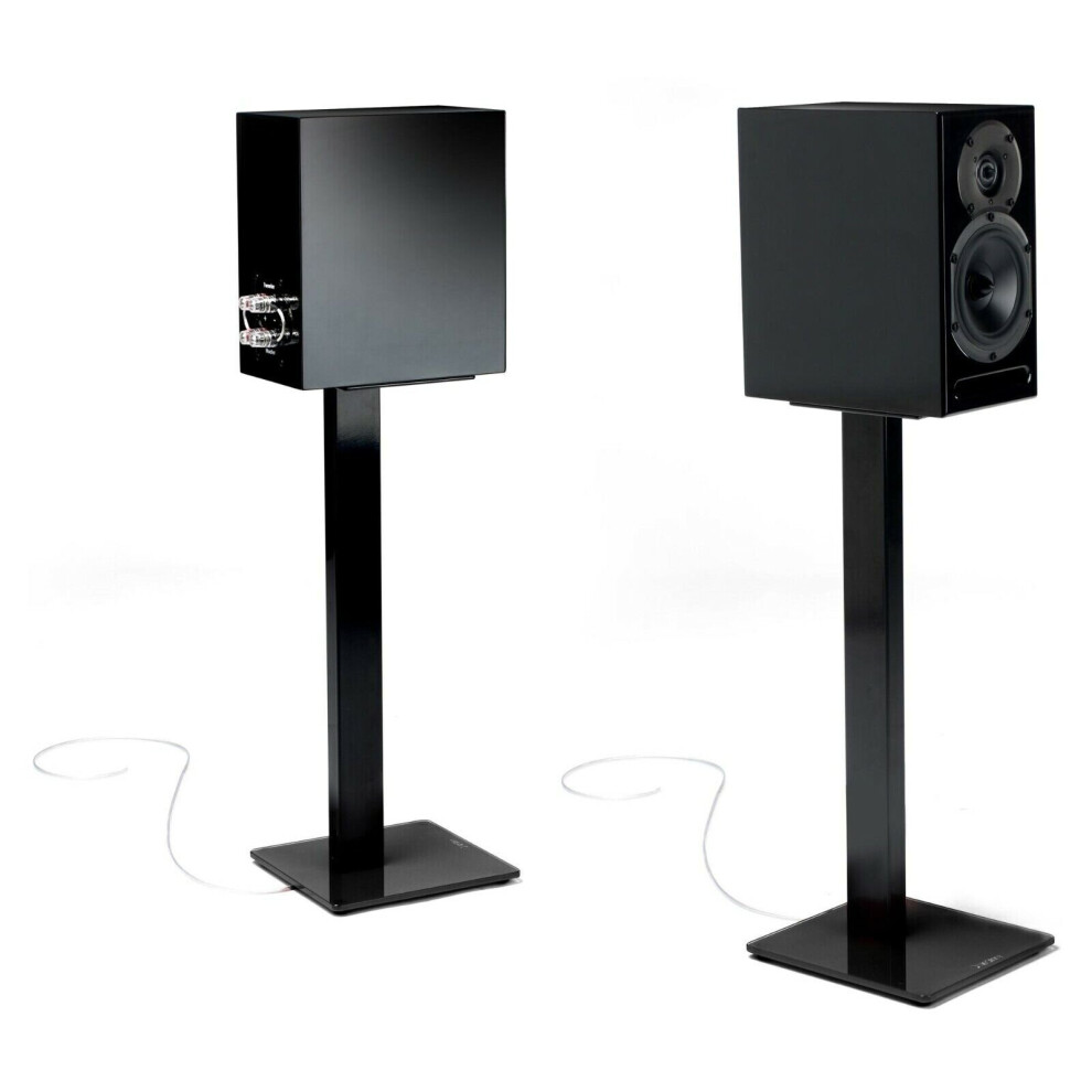 Pair Of Black Norstone ESSE STAND Speaker Stands FREE Post Up To 34kg Weight