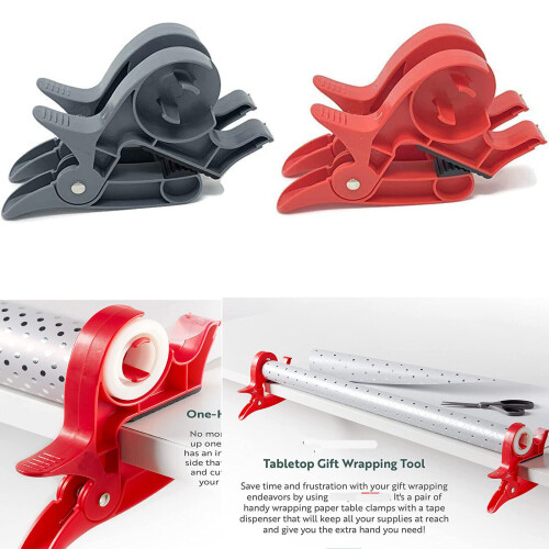 Wrap Buddies Tabletop Gift Wrapping Tool Tape Dispenser Paper 1