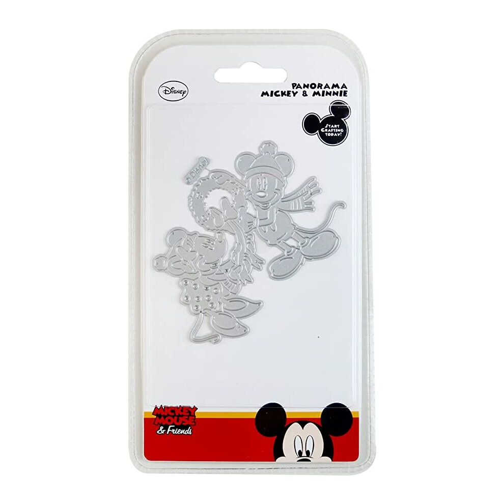 Disney Mickey & Minnie Mouse Panorama Christmas Metal Die Cardmaking