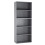 URBN Living (Grey) Wide 5 Tier Book Shelf Bookcase Cabinet Display 1