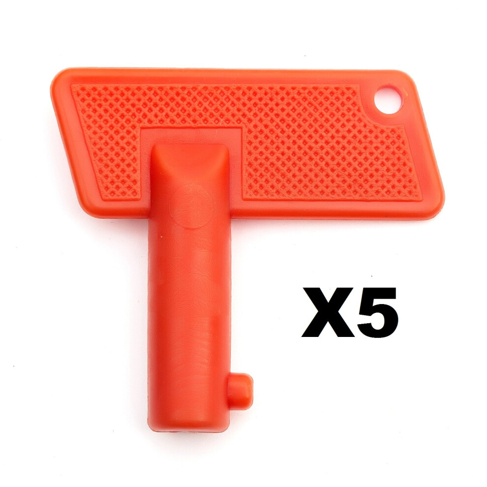 5X Spare Key 12V Rally Car Battery Isolator Switch Cut Off Kill Disconnect Power 5056213514785
