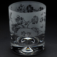 Animo Whiskey Glass Hand Etched Animal Tumbler Whisky Gift Ladybird