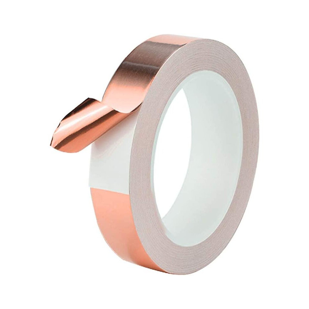Qitindasen 30M X 20Mm Premium Copper Foil Tape With Conductive Adhesive, For Emi Shielding, Slug Repellent, Paper Circuits, Electrical Repairs, 742089048664