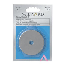 Milward Rotary Blade Set: 60mm Diameter: 2 Pieces, Assorted