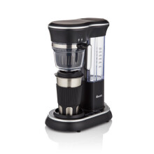 Swan Stainless Steel Bean to Cup Coffee to Go Machine, Includes Stainless-Steel Travel Cup, Durable, Touch Control, Auto Shut-Off, SK65010N, Black