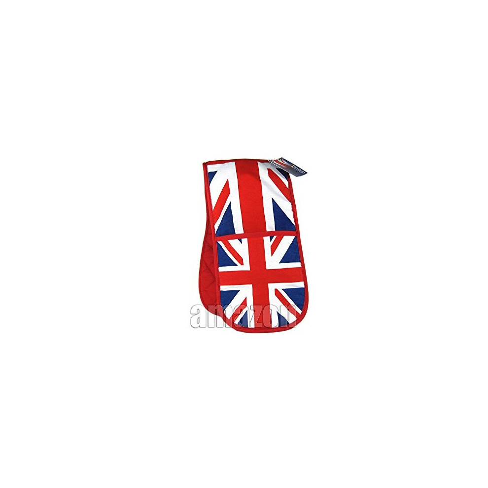 Double Oven Gloves with Union Jack Print, London Collectable Souvenir