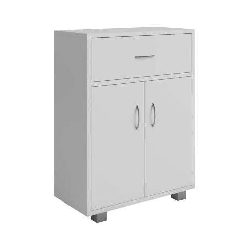 URBN Living (White) 5 Tier Wooden Display Bookcase Shelves Drawer 2