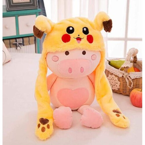 Lustige Plüsch Pikachu Mütze, Ohr Bewegung Pullover, Cosplay Kostüme 2
