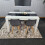 White Black Kitchen Dining Table (140X80X75cm) and 4 Grey Tulip Chairs 8