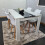 White Black Kitchen Dining Table and 4 White Tulip Chairs 7