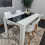 White Black Kitchen Dining Table and 4 White Tulip Chairs 4