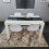 White Black Kitchen Dining Table and 4 White Tulip Chairs 10