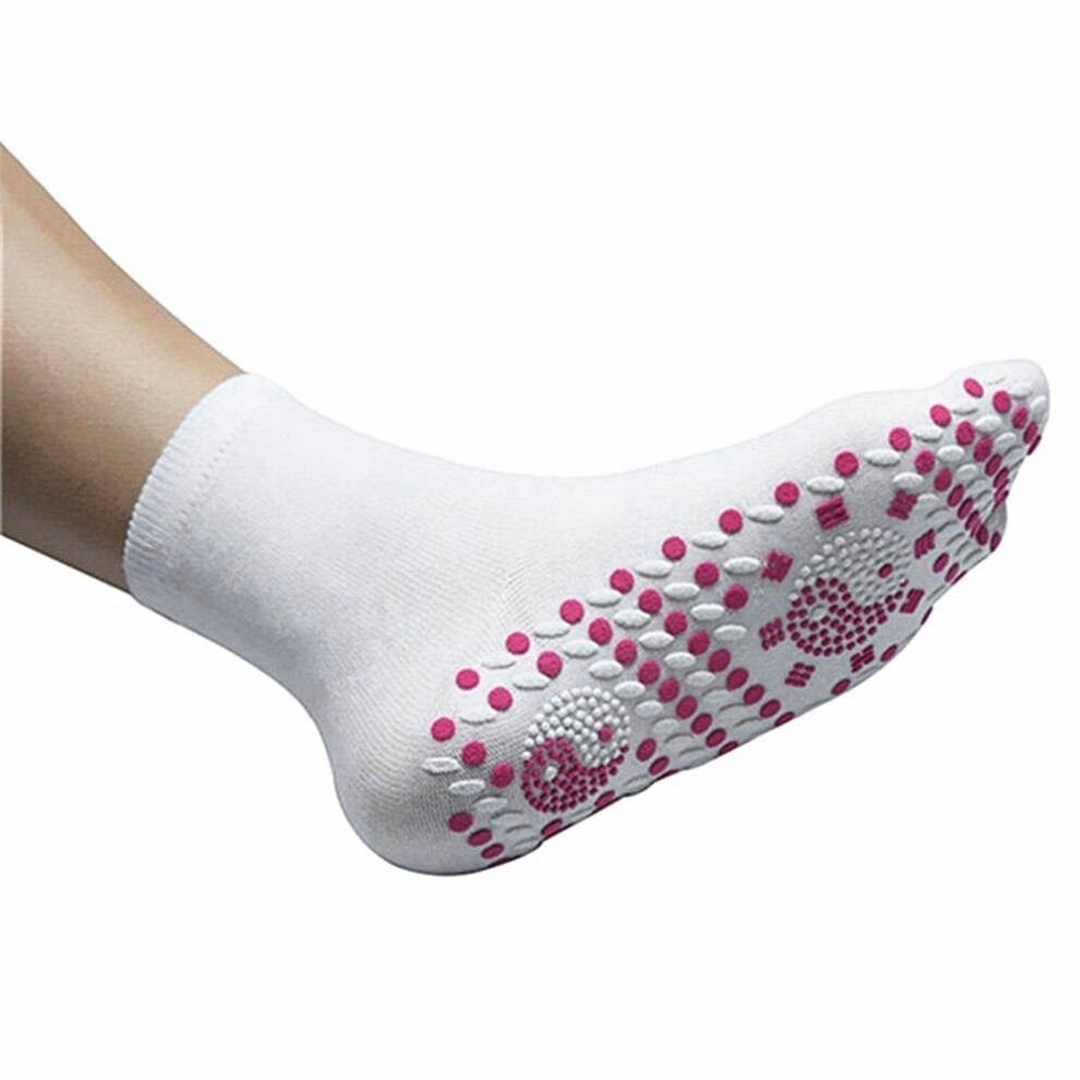 Xylfly (White) 1 Pairs Self-Heating Therapy Massage Socks
