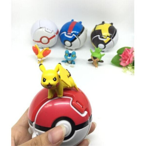 Pokémon Action Anime Figures Balls - Tamanho Pikachu 2