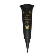 Special Nan Verse Graveside Memorial Grave Spiked Flower Vase