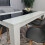 White Black Kitchen Dining Table (140X80X75cm) and 4 Grey Tulip Chairs 7
