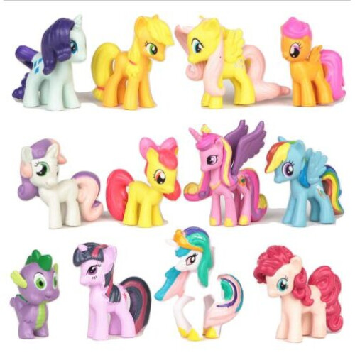 My Little Pony Figurinen - 12 Stück Weihnachtsgeschenke
