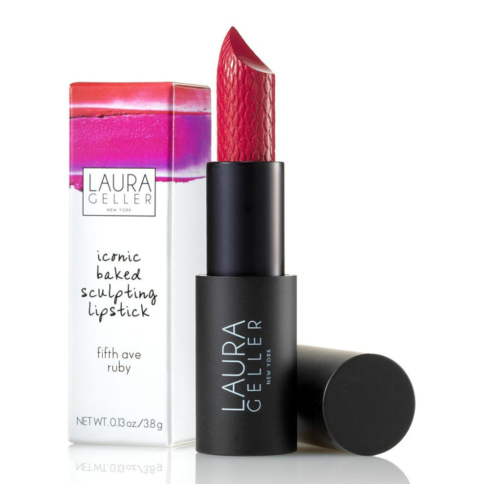 Laura Geller Icon Lipstick  Shade Fifth Ave Ruby 3.8 grams