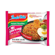 Indo Mie Mi Goreng Instant Noodle, Hot and Spicy, 2.82 Ounce (Pack of 30) by Indomie