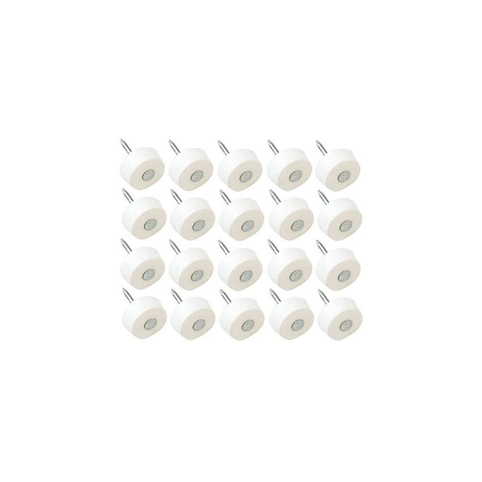 Merriwayâ® Bh01151 (20 Pcs) Drive-In Plastic Shelf Supports White - Pack Of 20 Pieces 5013249344076