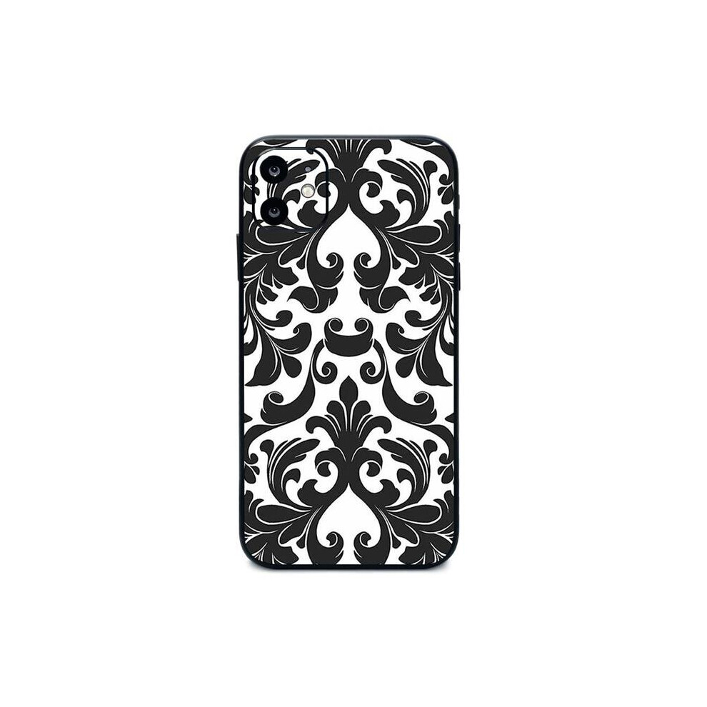 MightySkins APIPH11-Black Damask Skin Decal Wrap for Apple iPhone 11 Sticker - Black Damask-image-OPC-PB598VB-NEW