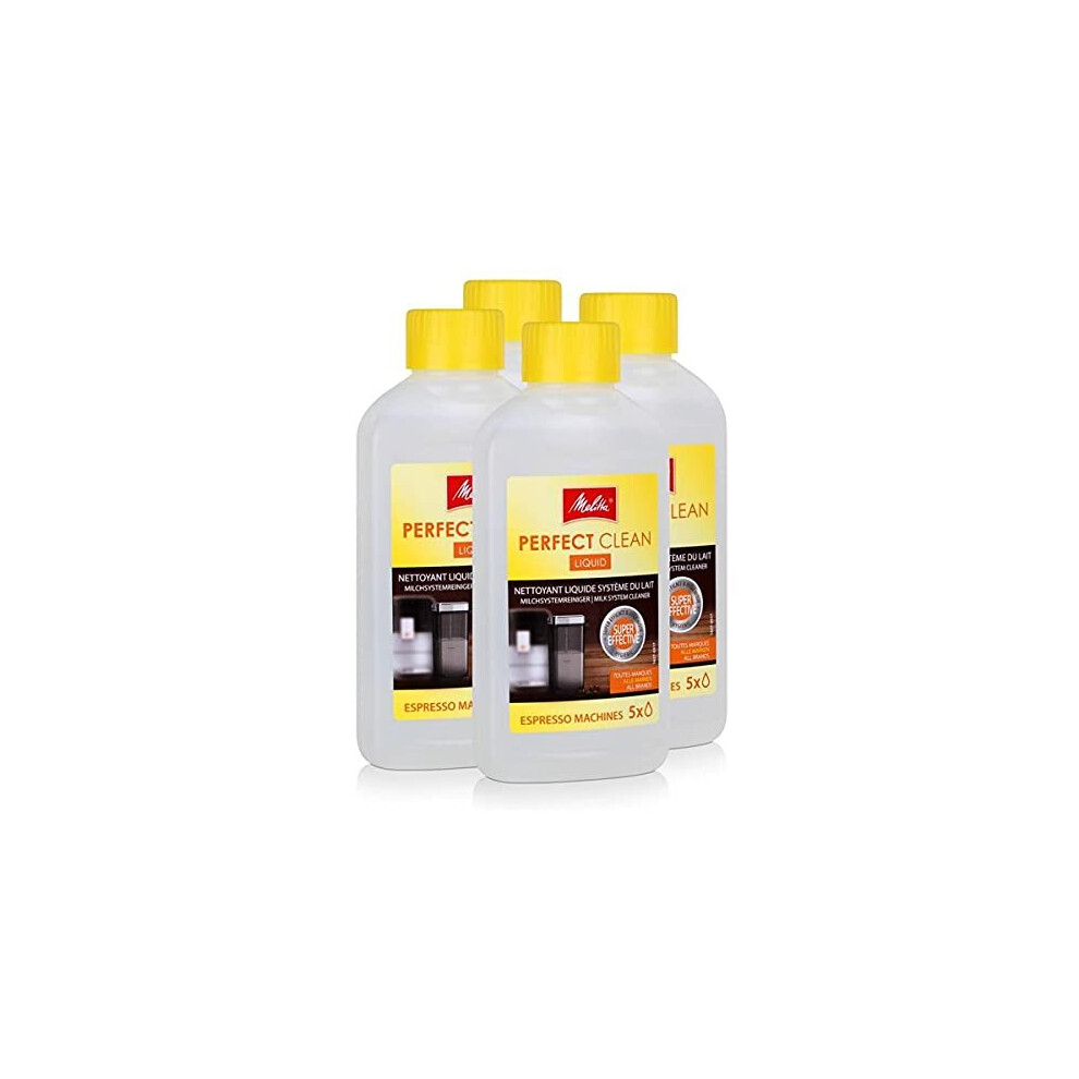 4 x Melitta 202034 perfect clean espresso machines Milk System cleaner 250 ml