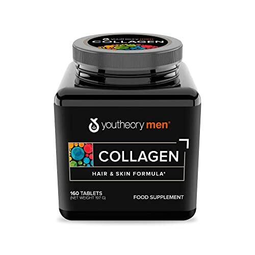 Youtheory, Collagène, Pour Hommes, 160 Comprimés