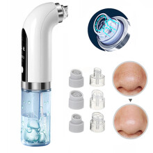 USB Rechargeable Blackhead Remover Pore Vacuum - Facial Cleansing Tool with Vibration Massage for Clearer Skin