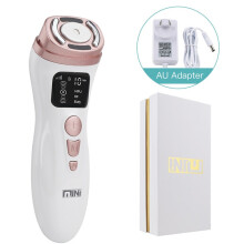 (AU Plug) 3 in 1 Mini Hifu Face Machine Ultrasound RF EMS Facial Beauty Device Neck Lifting Tightening Skin Rejuvenation Skin Care Product