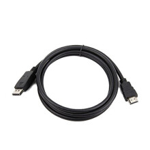 GEMBIRD DisplayPort naar HDMI adapterkabel - 1,8m - Mannelijke/mannelijke connector - Zwart