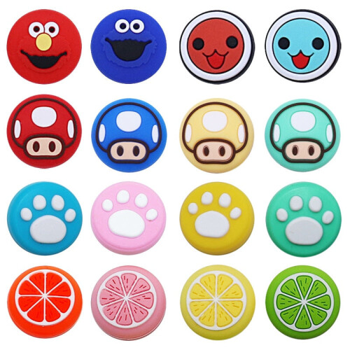 (A0189) 4pcs Silicone Soft ThumbStick Grip Cap For Nintendo Switch 1