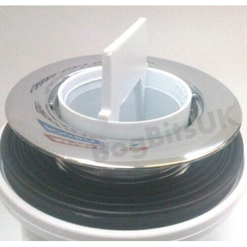 McAlpine STW3 Shower Waste Trap Clean Out Dip Tube Only White 75mm Long