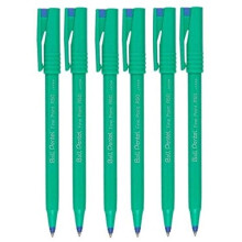 Pentel Blue R50 Rollerball Ball Pen Pens Fine 0.8mm Cushioned Nib Tip 0.4mm Line Width 77% Recycled (Pack Of 6)