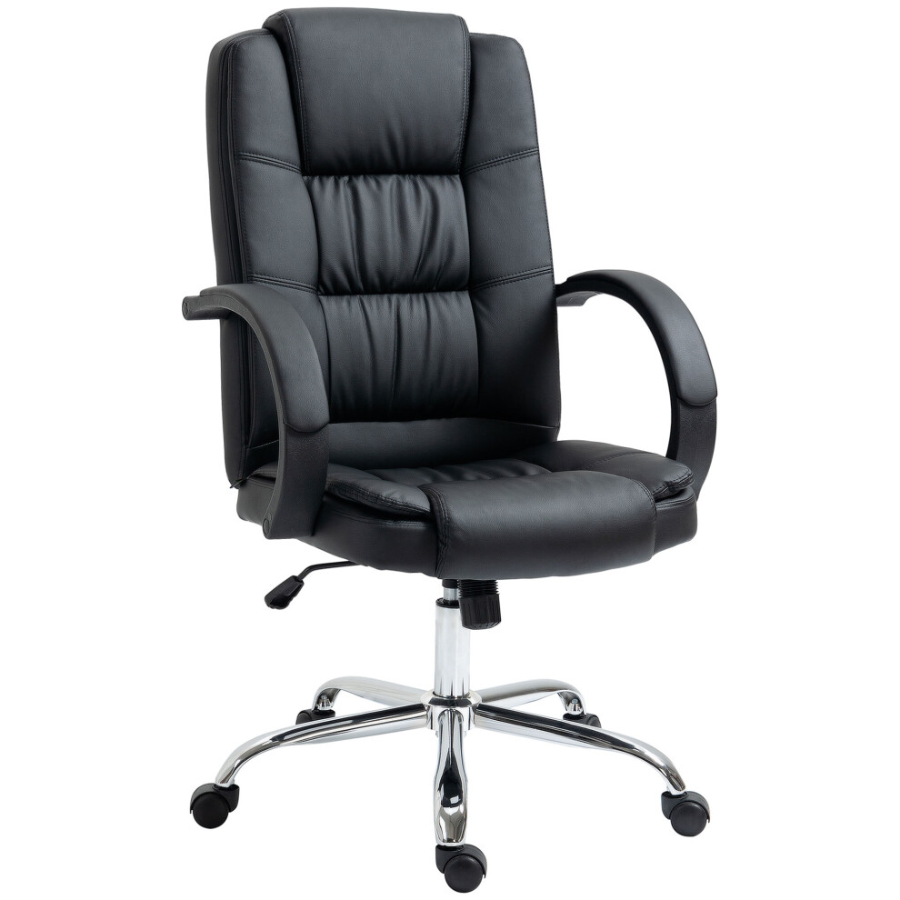 Vinsetto Executive Office Chair High Back Computer Desk Chair w/ Armrests Black-image-OPC-PB59FYK-NEW