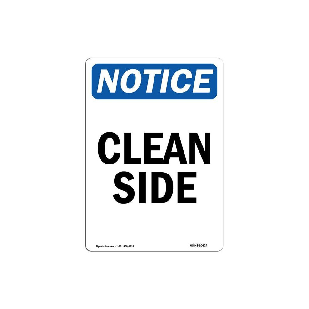 SignMission OS-NS-A-1014-V-10624 10 x 14 in. OSHA Notice Sign - Clean Side-image-OPC-PB59GKQ-NEW