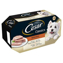 Cesar Classics Wet Dog Food for Adult Dogs, 4 x 150g